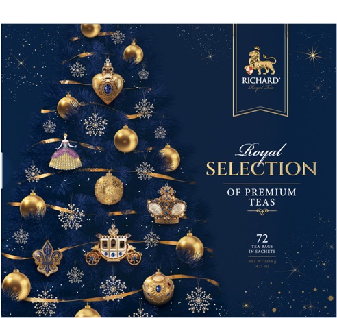 Чай Richard Royal Selection of Premium teas ассорти 9 вкусов 72 пак*1,85гр/8шт
