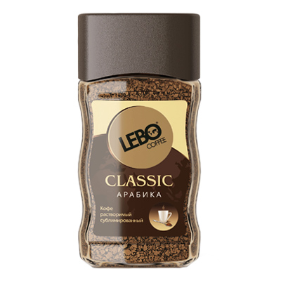Кофе раств LEBO классик 100гр/12шт ст/б