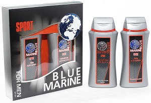 Набор муж Blue Marine SPORT Шампунь +  Гель д/душа  081M  /12